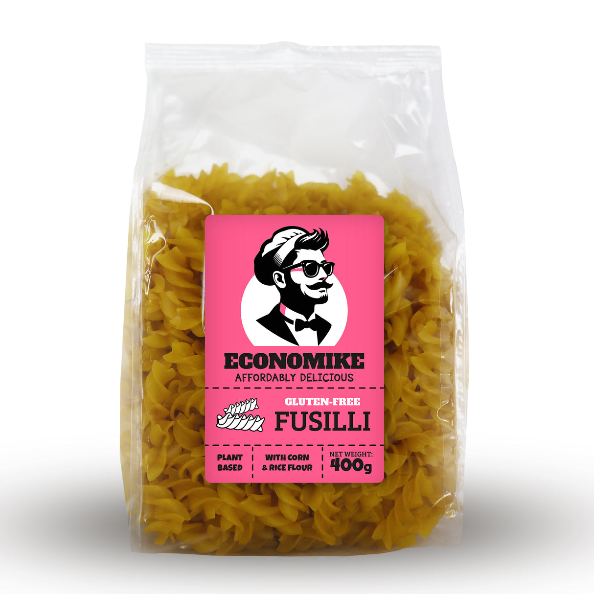 Economike Glutenfreie Mais-Reis-Nudeln Fusilli 400g
