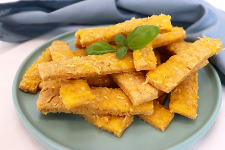 Cheese and almond sticks