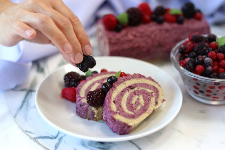Forest fruit biscuit roll