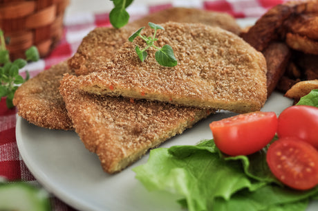 Breaded vegan cutlet