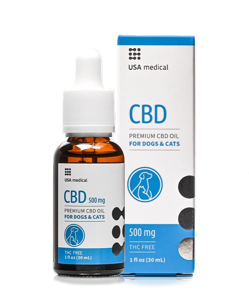 USA Medical CBD Oil for Dogs and Cats 500 mg CBD / 30 ml
