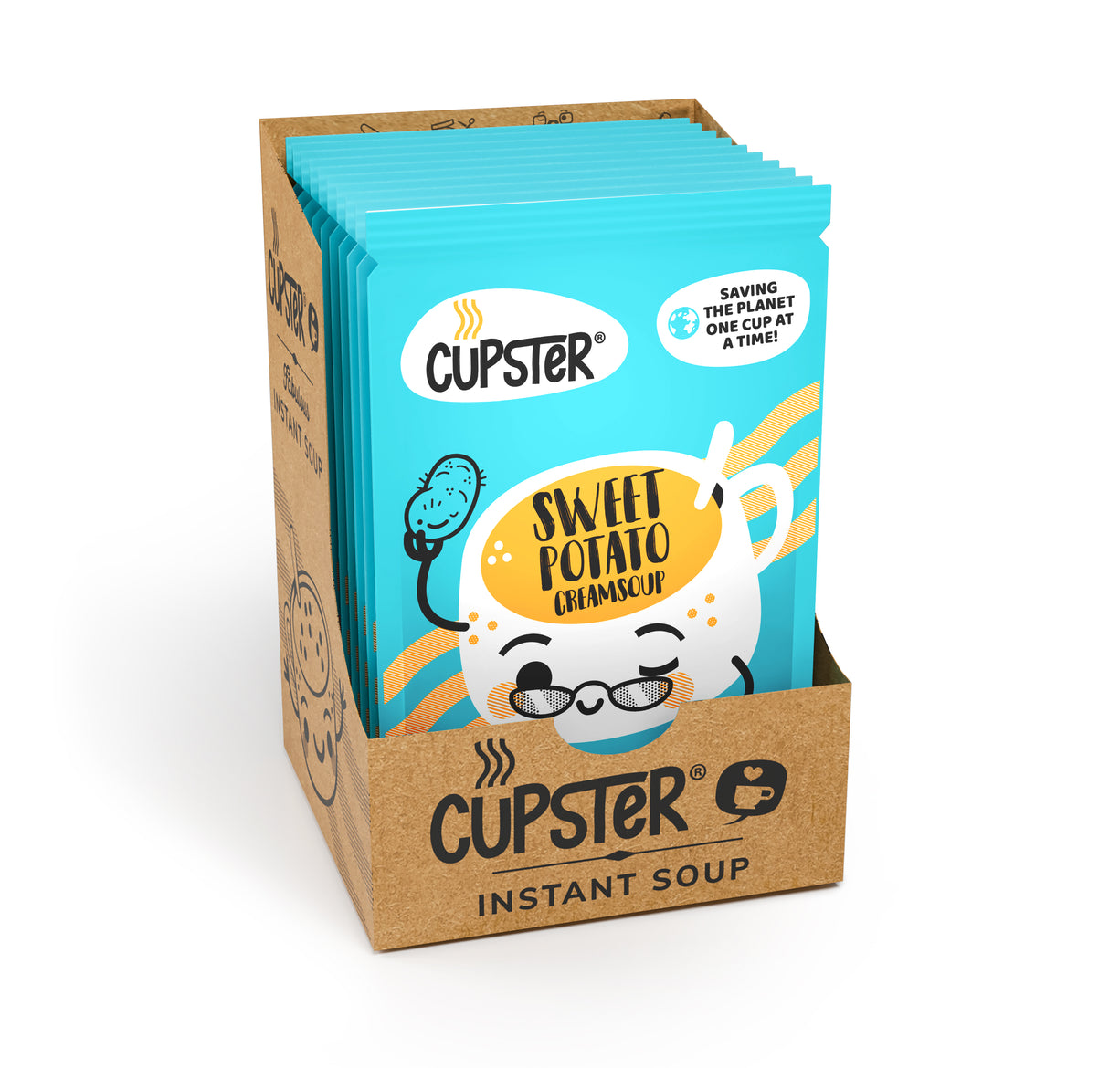 Cupster sofortige Süßkartoffel-Cremesuppe 10er Pack (10x23g)