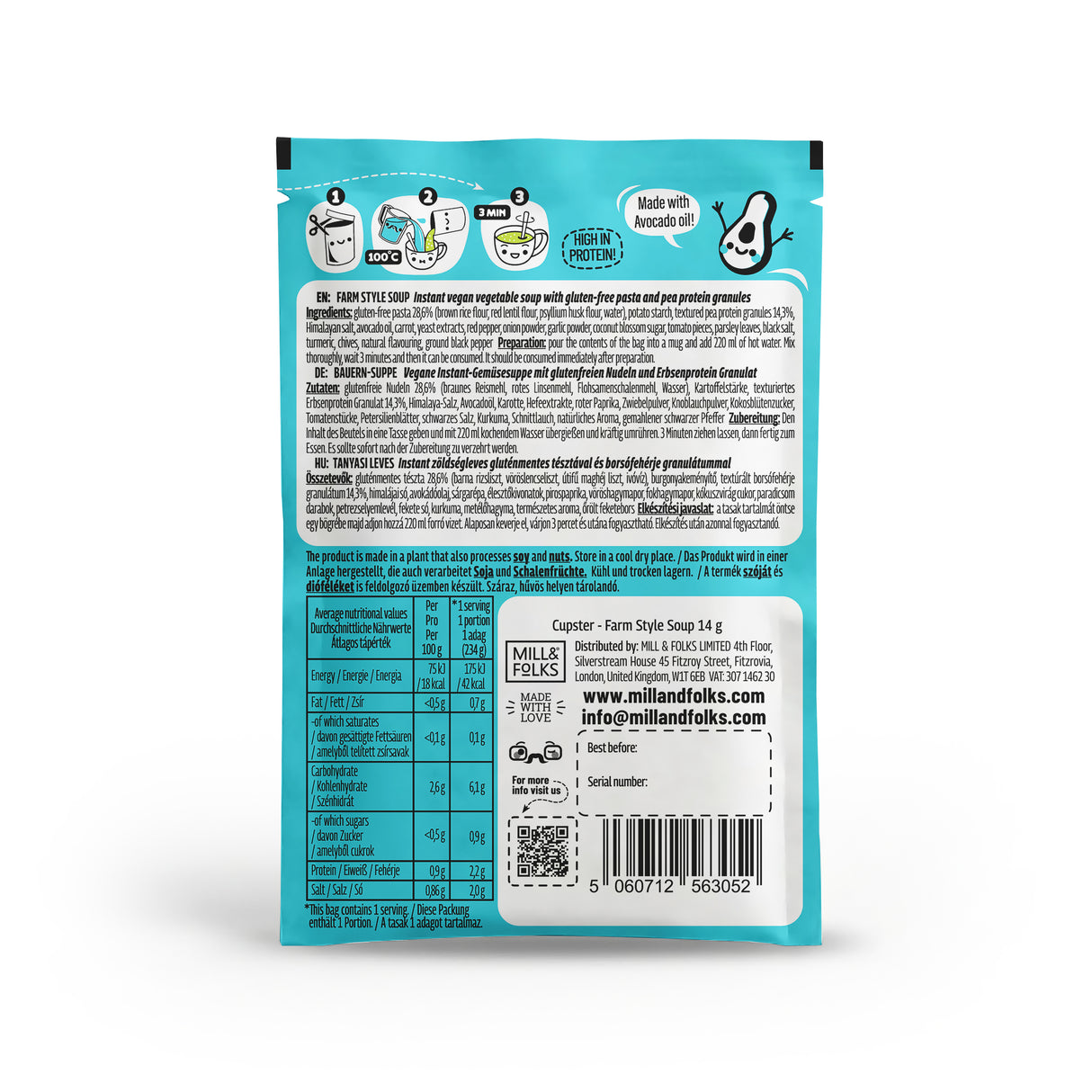 Cupster Sofort-Bauernhofsuppe 14g