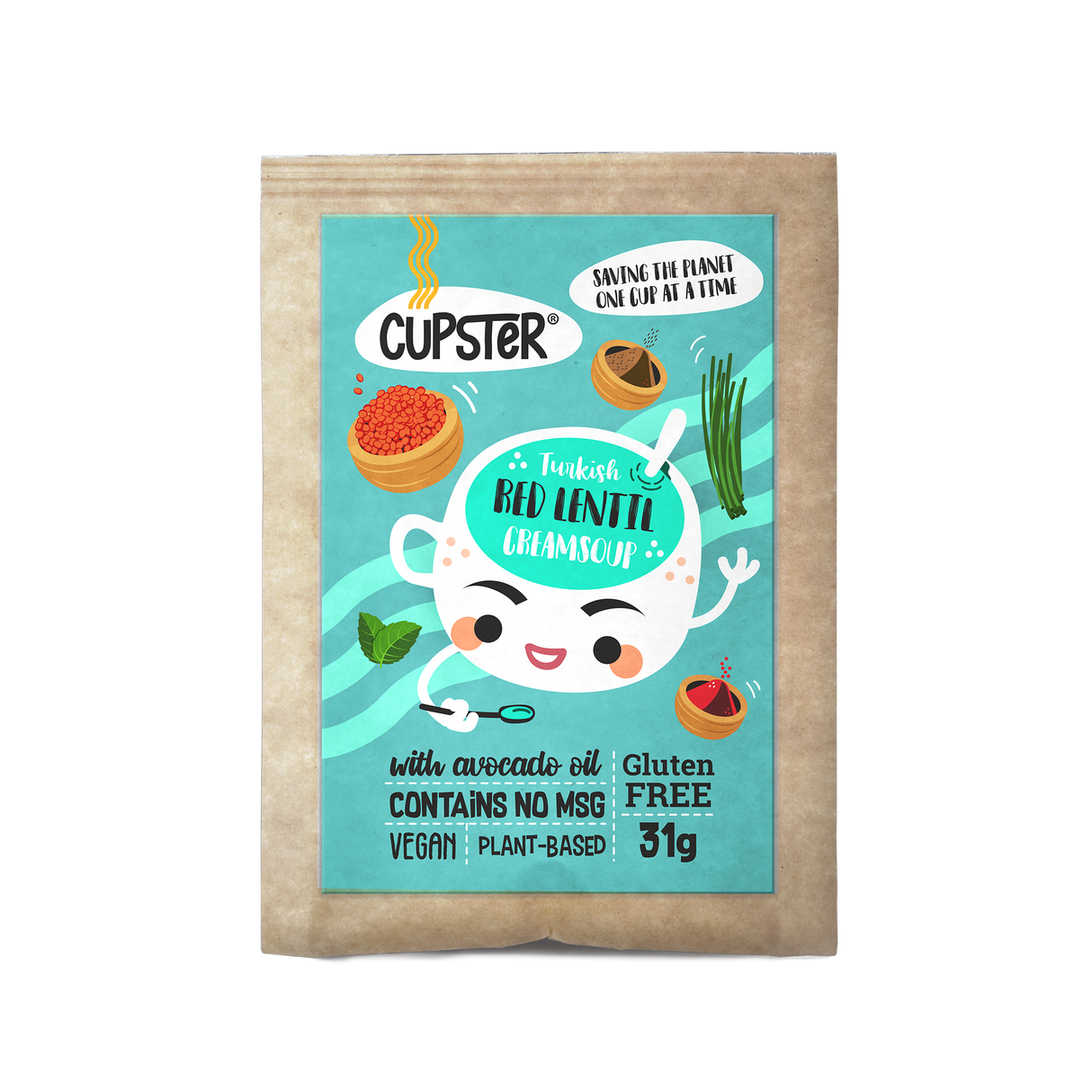 Cupster instant turkish red lentil creamsoup 31g