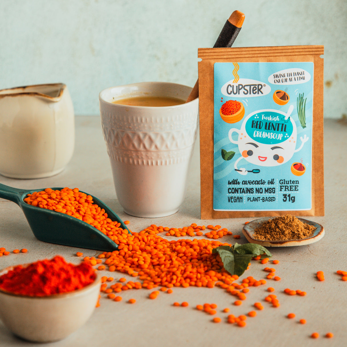 Cupster Instant türkische rote Linsencremesuppe 31g