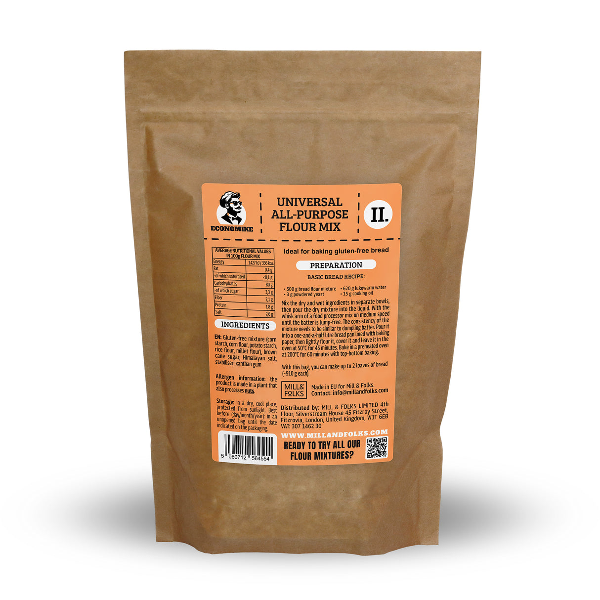 Economike Universal Mehlmischung 900g