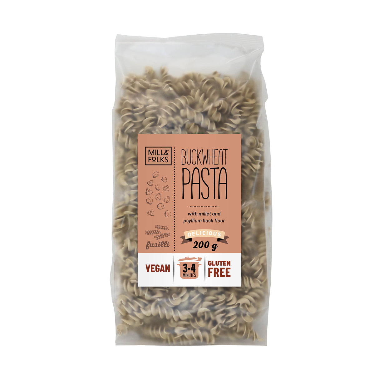 Buchweizen-Fusilli-Nudeln 200g