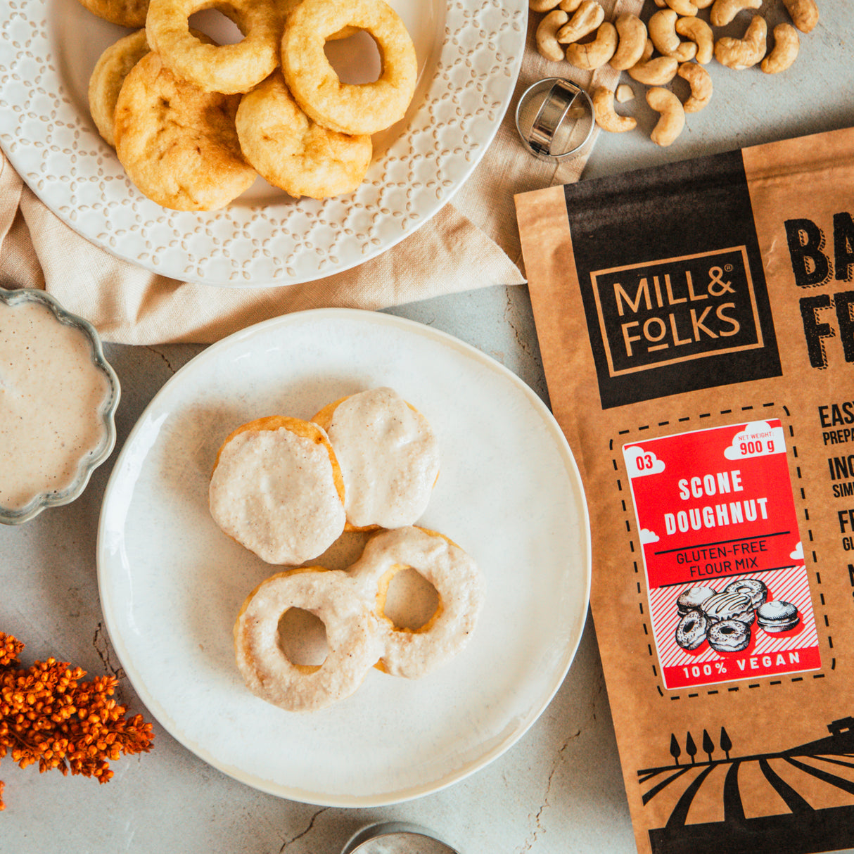 Bake-Free Frittierte Fladenbrote - Donut-Mehl-Mischung 900g