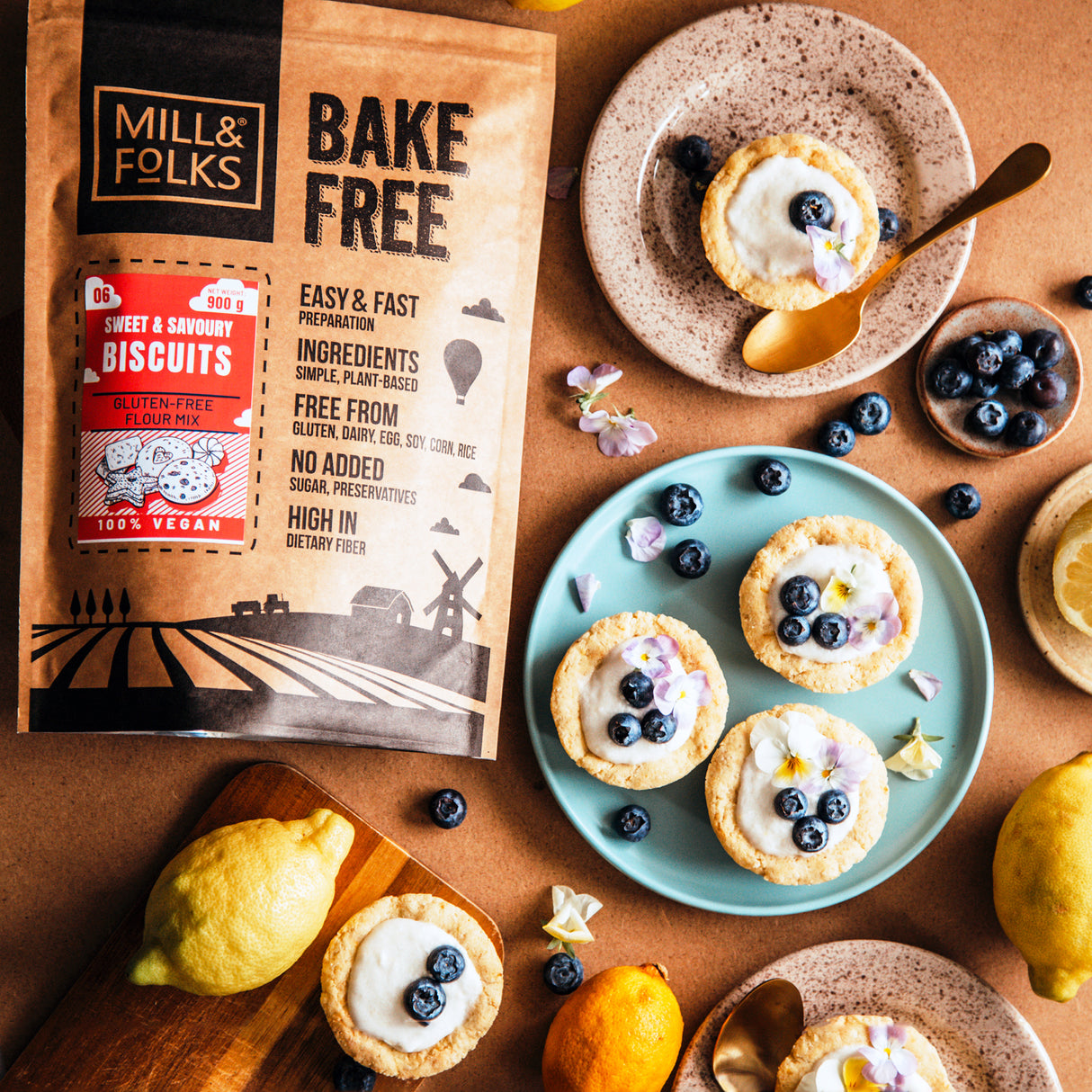 Bake-Free Süßes und herzhaftes Keksmehlgemisch 900g