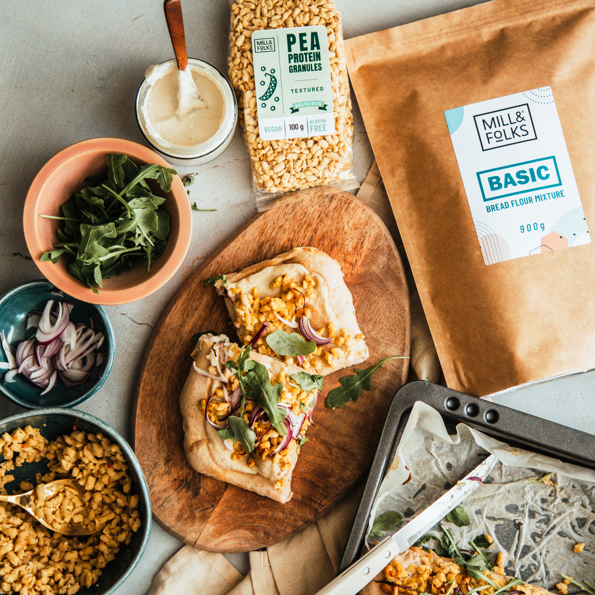 Erbsenprotein Würfel 100g