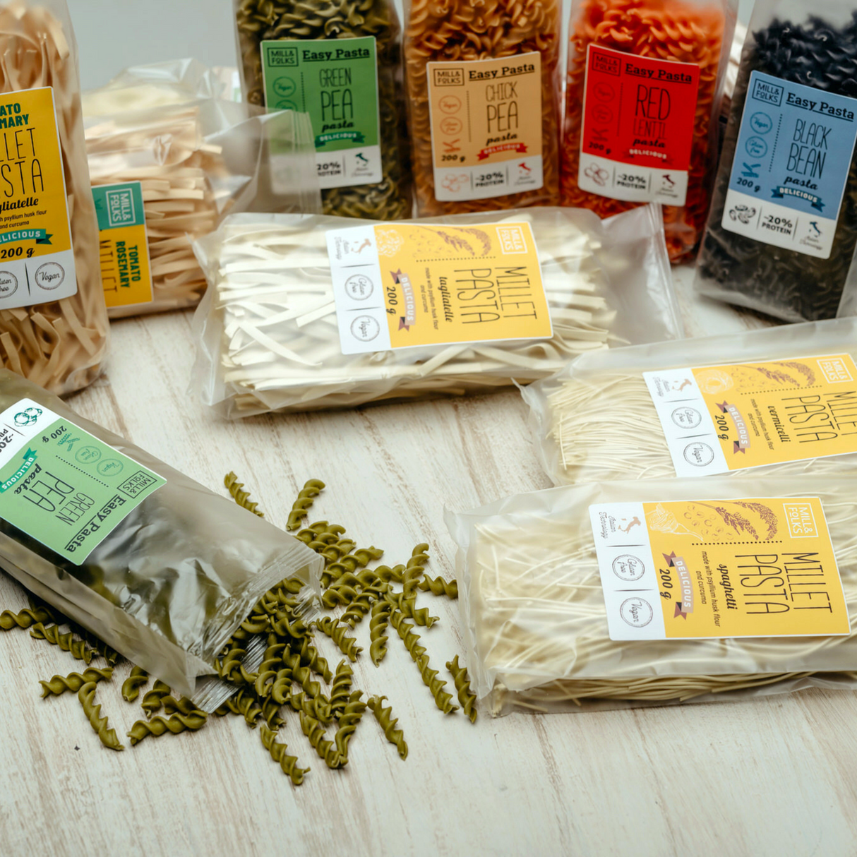 Easy Pasta Hülsenfrüchte Fusilli Sortenpackung 4x200g