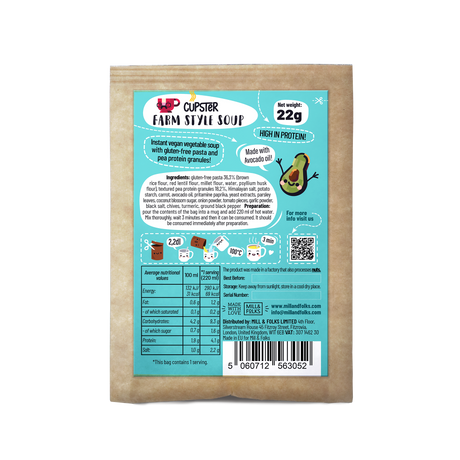 Cupster instant farm style soup 22g