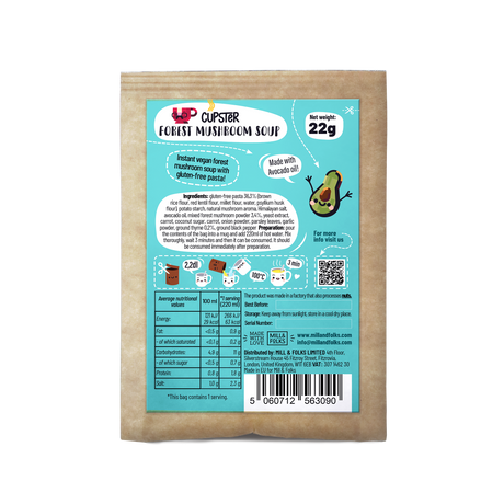 Cupster instant forest mushroom soup 22g