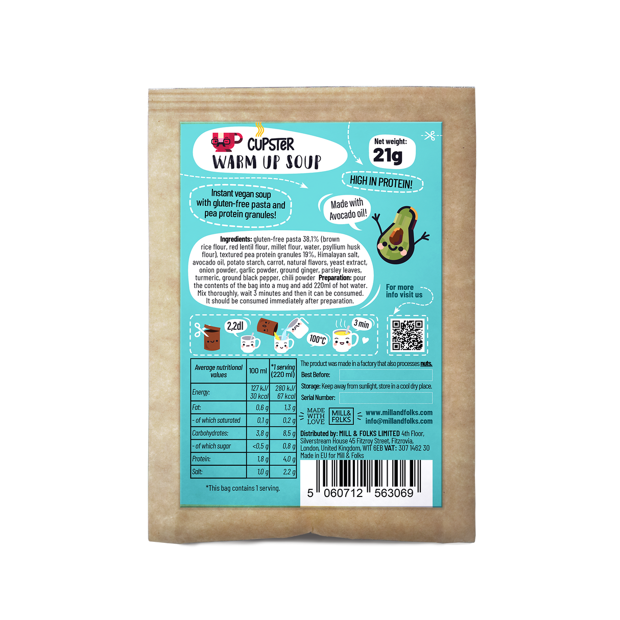 Cupster instant warm up soup 21g