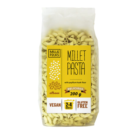 Millet pasta elbow