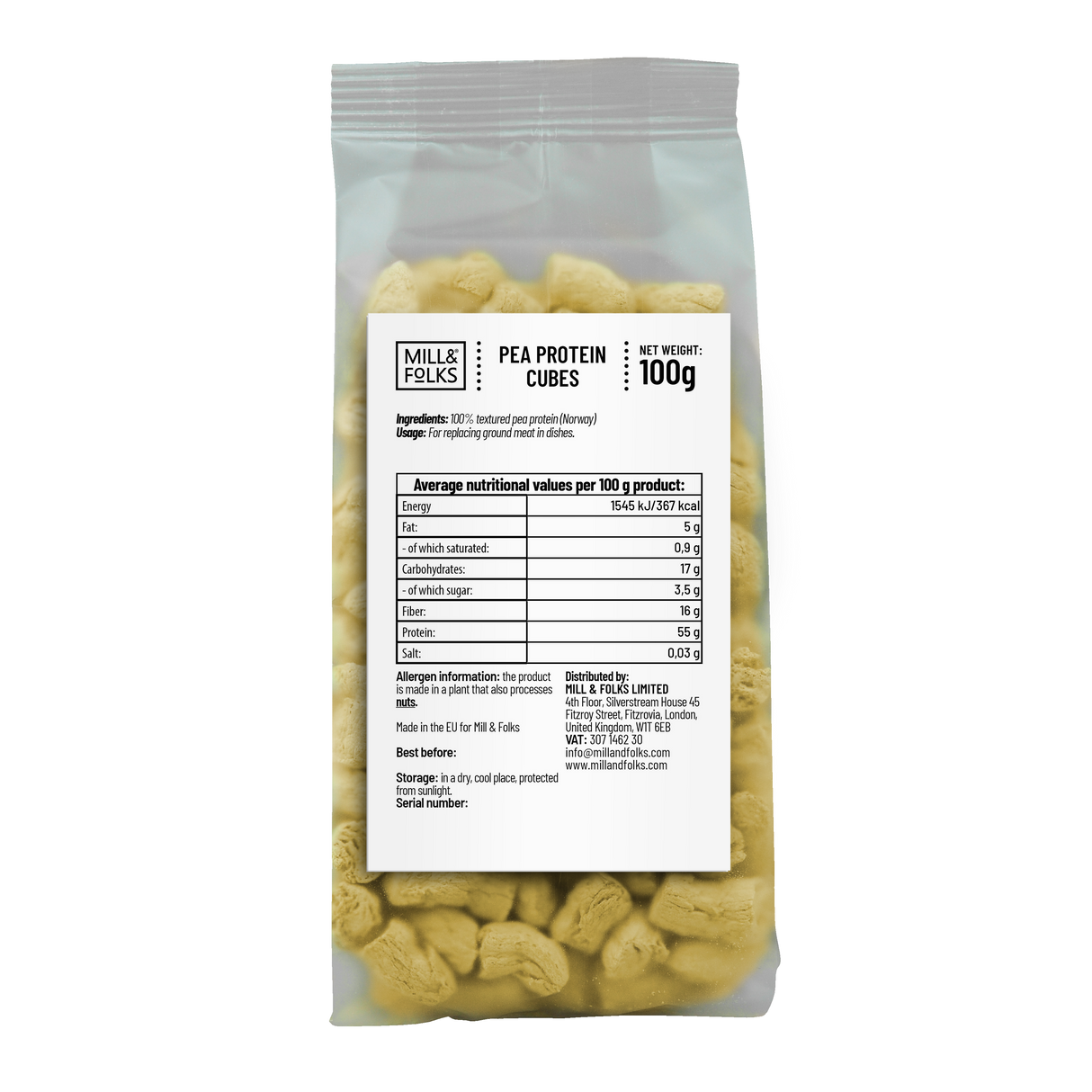 Pea Protein cubes
