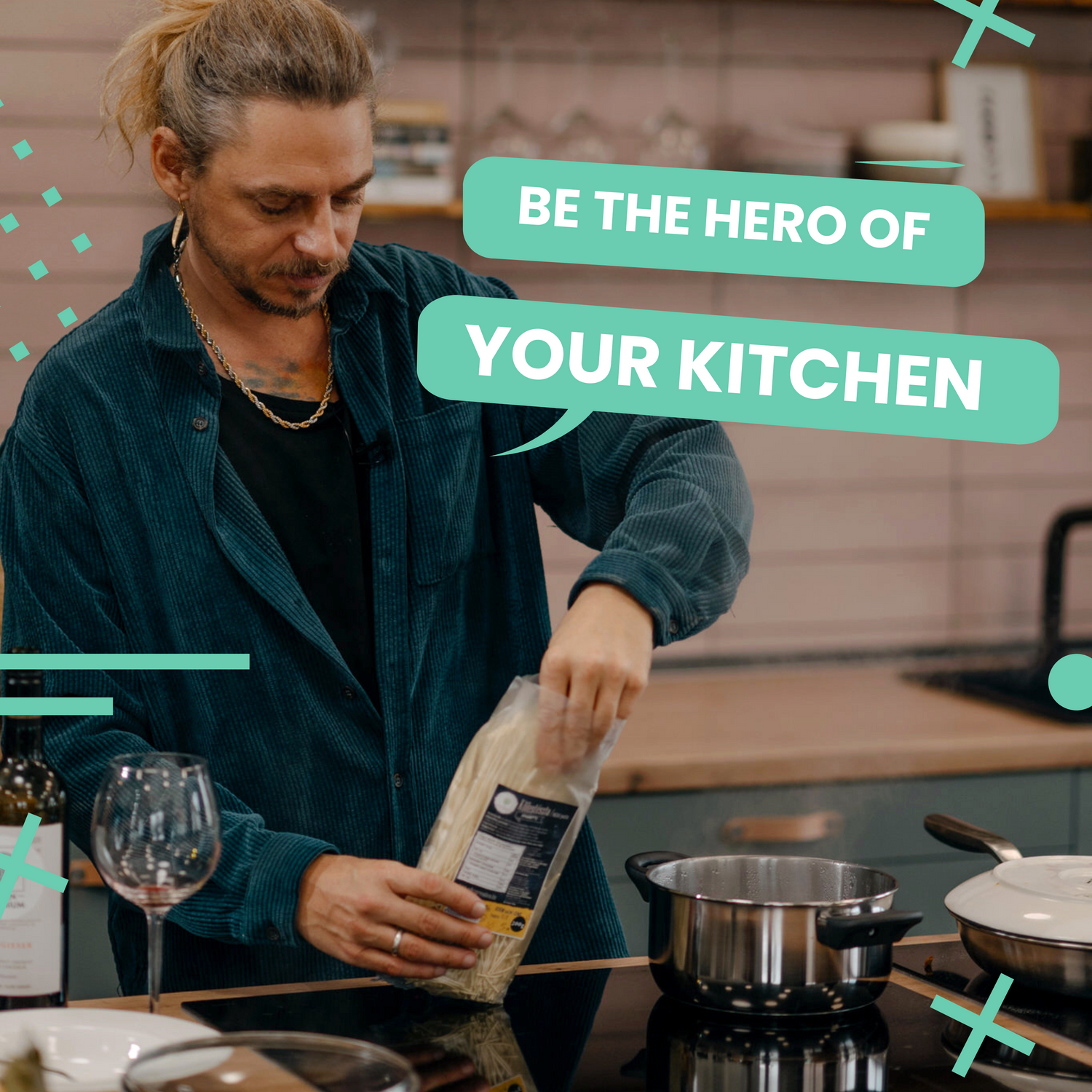 Millet pasta tagliatelle